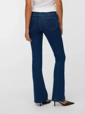 Vmelly Mid Rise Flared Fit Jeans