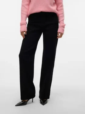 Vmelly Mid Rise Wide Leg Fit Jeans