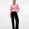 Vmelly Mid Rise Wide Leg Fit Jeans
