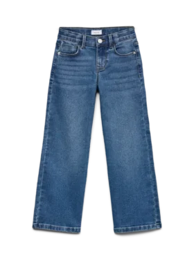 Vmemilie Mid Waist Wide Leg Fit Jeans