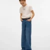 Vmemilie Mid Waist Wide Leg Fit Jeans