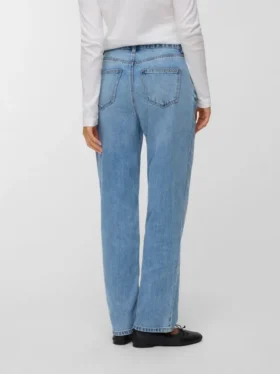 Vmetna High Rise Barrel Fit Jeans
