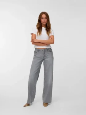 Vmfaye Low Rise Wide Leg Fit Jeans