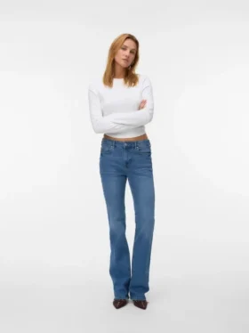 Vmflash Mid Rise Flared Fit Jeans