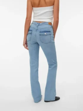 Vmflash Mid Rise Flared Fit Jeans