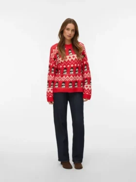 Vmfrostsnowman Knitted Pullover