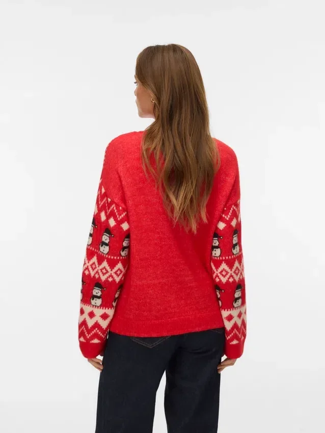 Vmfrostsnowman Knitted Pullover Vmfrostsnowman Knitted Pullover