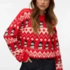 Vmfrostsnowman Knitted Pullover Vmfrostsnowman Knitted Pullover