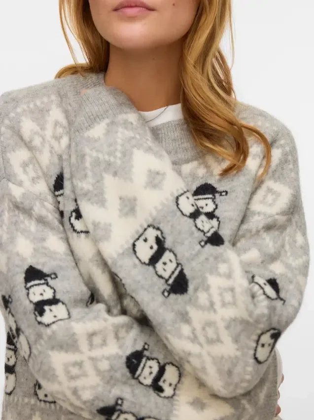 Vmfrostsnowman Knitted Pullover Vmfrostsnowman Knitted Pullover