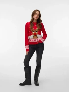 Vmfrostydeer Knitted Pullover