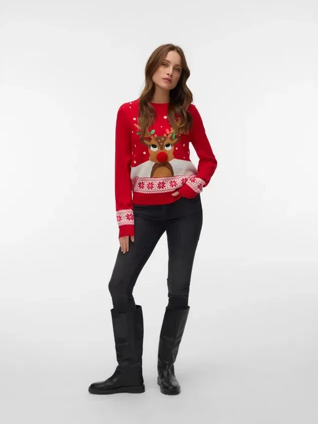 Vmfrostydeer Knitted Pullover Vmfrostydeer Knitted Pullover