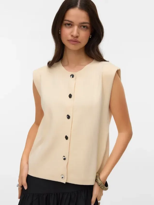 Vmgold Knitted Vest Vmgold Knitted Vest