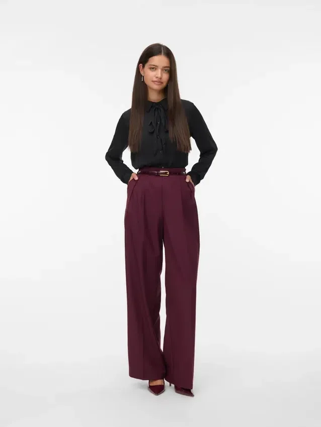 Vmhailey High Waist Trousers Vmhailey High Waist Trousers