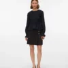 Vmhennesy Mid Waist Short Skirt