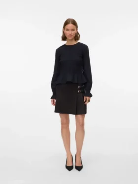 Vmhennesy Mid Waist Short Skirt