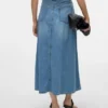 Vmhilla Mid Waist Midi Skirt