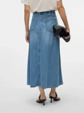 Vmhilla Mid Waist Midi Skirt