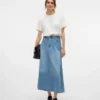 Vmhilla Mid Waist Midi Skirt