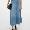 Vmhilla Mid Waist Midi Skirt