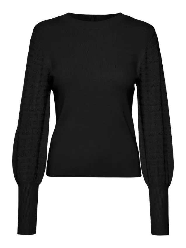 Vmhollypointelle Knitted Pullover Vmhollypointelle Knitted Pullover
