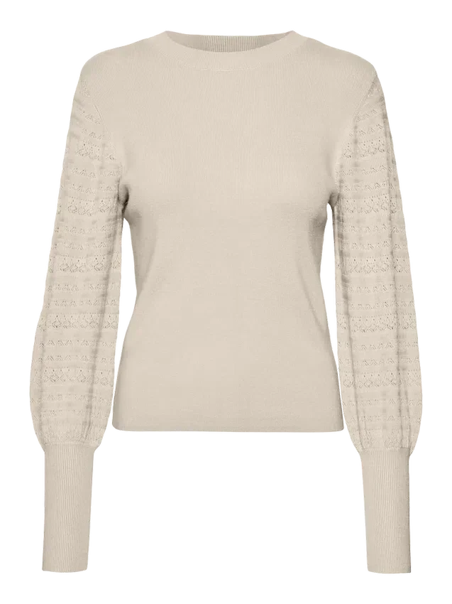 Vmhollypointelle Knitted Pullover Vmhollypointelle Knitted Pullover