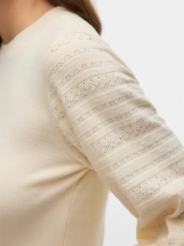 Vmhollypointelle Knitted Pullover Vmhollypointelle Knitted Pullover