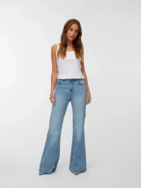 Vmindia High Rise Flared Fit Jeans