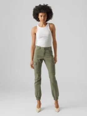 Vmivy Mid Rise Cargo Trousers
