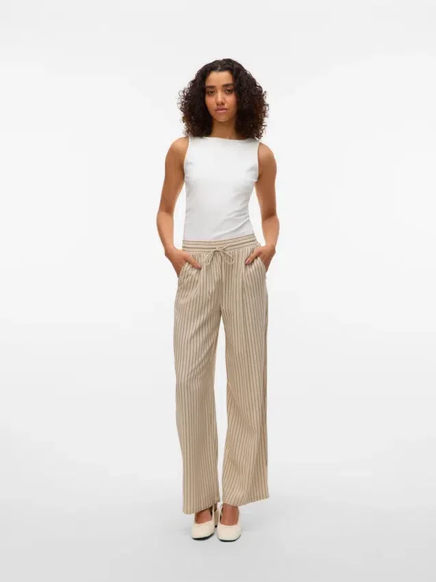 Vmjesmilo Mid Waist Trousers Vmjesmilo Mid Waist Trousers