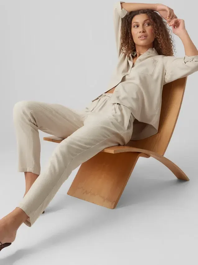 Vmjesmilo Mid Waist Trousers Vmjesmilo Mid Waist Trousers