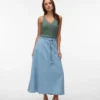 Vmjolene Mid Rise Long Skirt