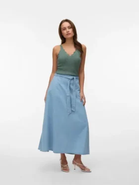 Vmjolene Mid Rise Long Skirt