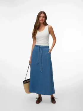 Vmjolene Mid Rise Long Skirt