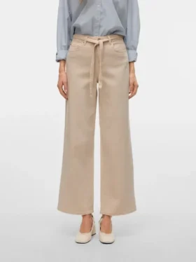 Vmkarlie Mid Waist Wide Leg Fit Jeans