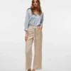 Vmkarlie Mid Waist Wide Leg Fit Jeans