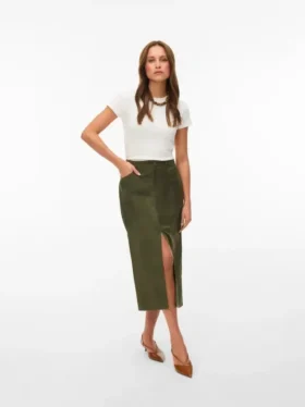Vmkathy High Waist Midi Skirt
