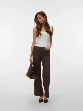 Vmkayla High Rise Wide Leg Fit Jeans