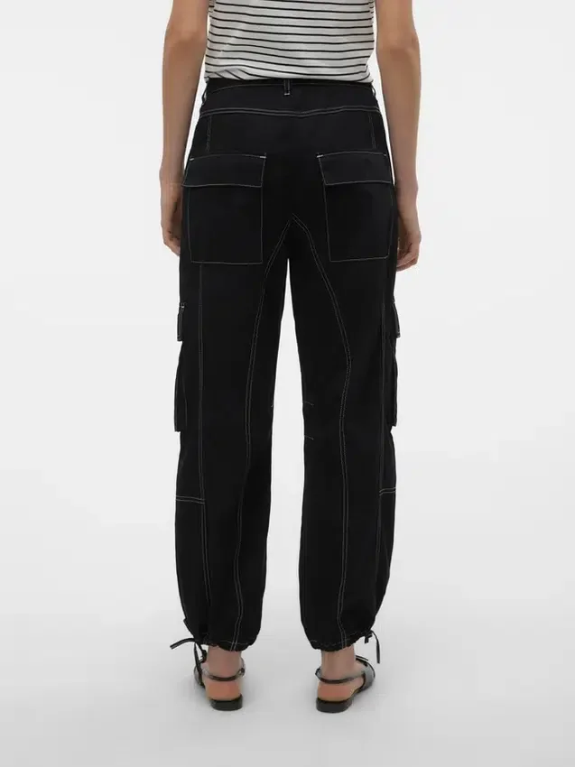 Vmkim Mid Waist Cargo Trousers Vmkim Mid Waist Cargo Trousers