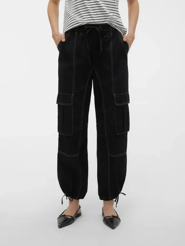 Vmkim Mid Waist Cargo Trousers Vmkim Mid Waist Cargo Trousers
