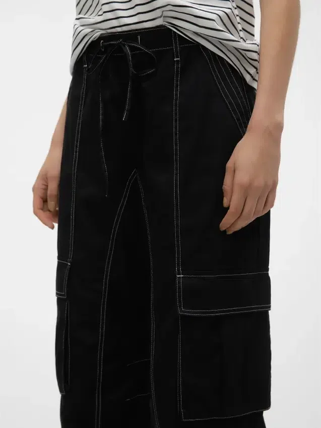 Vmkim Mid Waist Cargo Trousers Vmkim Mid Waist Cargo Trousers