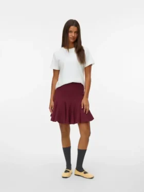Vmkristin Mid Waist Short Skirt