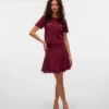 Vmkristin Mid Waist Short Skirt