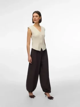 Vmleia Mid Waist Trousers