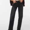 Vmlexi-Stretch Mid Rise Wide Leg Fit Jeans