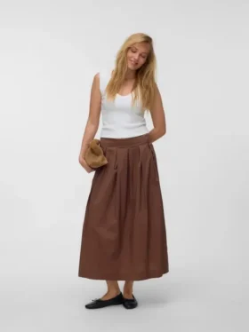 Vmlotus Mid Waist Long Skirt