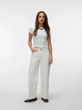 Vmlullu Low Rise Wide Leg Fit Jeans