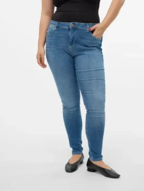 Vmlux Mid Rise Slim Fit Jeans