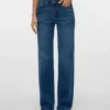 Vmmelisa Mid Rise Wide Leg Fit Jeans