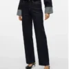 Vmmelisa Mid Rise Wide Leg Fit Jeans