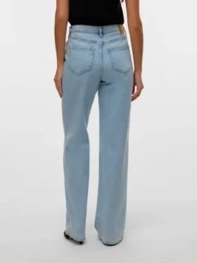 Vmmelisa Mid Rise Wide Leg Fit Jeans
